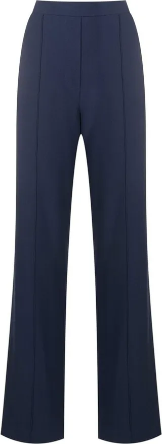 Bia crepe straight-leg trousers