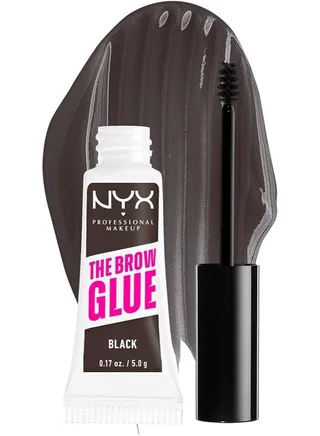NYX Professional Makeup Black Instant Eyebrow Styling Glue, Matte, by NYX Professional Makeup 