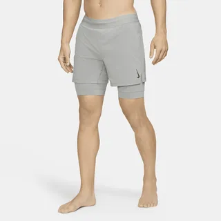 Men's Nike Yoga 2-in-1 Shorts in Grey