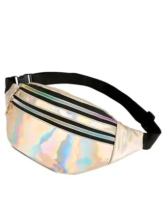 Pack Waist Gift for Girls Women Fashion Bag with Adjustable Strap for Travel Sports Running One Size Gold 