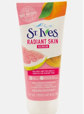 Detergent used for cleaning from ST. Ives is suitable for all skin types in the form of a cream - 6 oz 