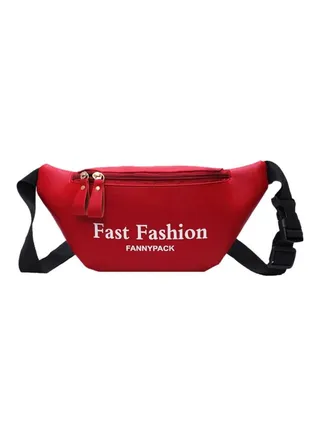 Fast Fashion Printed Waistpack Red/White 
