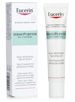 Eucerin Dermo Purifier Gel for Skin Treatment and Rejuvenation, 40 ml, White 