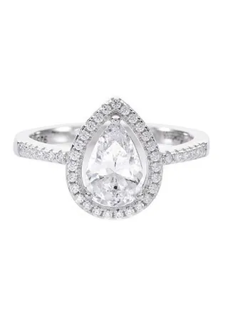 The Flawless Collection - Sparkle Pear Solitaire Ring 