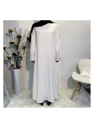 Silk Smooth Fabric Muslim Belt Robe 