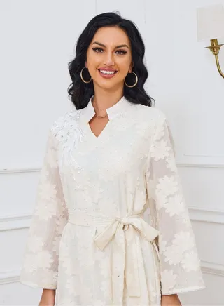 Jacquard Fashion Style Muslim Robe 