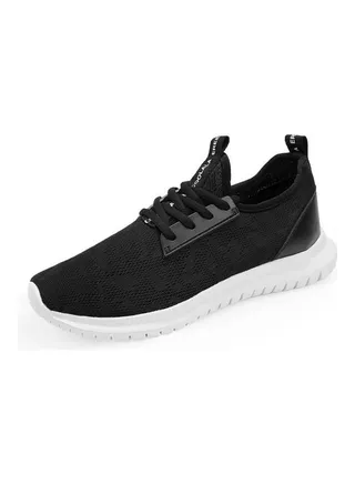 Solid Running Trainer Sport Shoes Black 