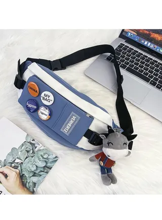 Casual Japanese men's new waist bag 