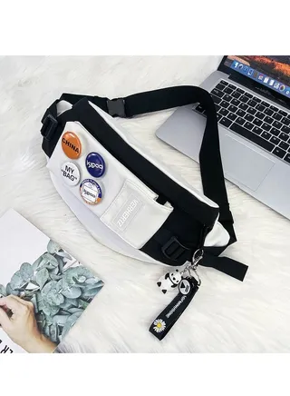 Casual Japanese men's new waist bag 