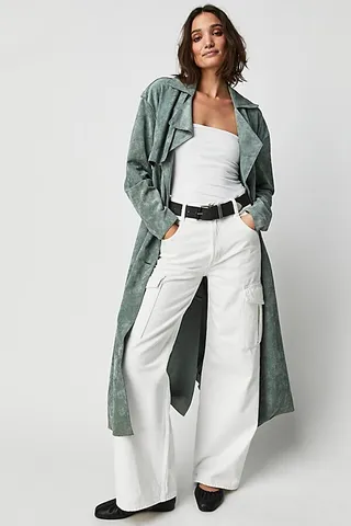 Vegan Suede Trench by [BLANKNYC] at Free People