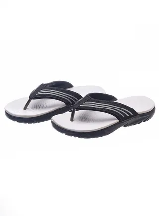 Kids unisex anti-slip flat slippers Black / Grey 
