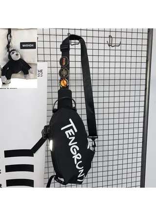 Men's and women's sports students' casual waist bag 