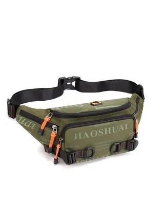 Waterproof nylon fabric diagonal men's bag 