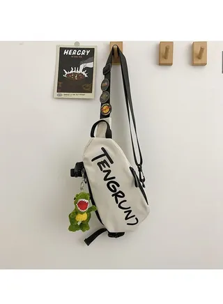 Men's and women's sports students' casual waist bag 