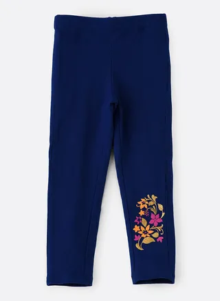 Knitted legging with print 