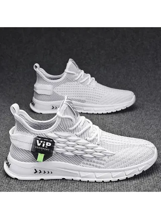 Comfortable And Breathable Soft Sole Flyweave Casual Sport Men's Shoes 