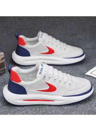 Men's New Breathable Ice Fabric Mesh Sports Casual Shoes 
