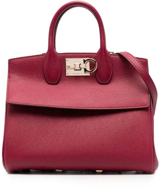 The Studio leather tote bag