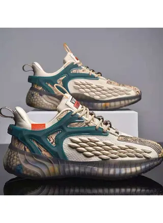 New Men's Summer Running Coconut Shoes Casual Sports Breathable Mesh Shoes 
