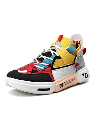 New Men's Breathable Colorblocking Personalized Shoes 