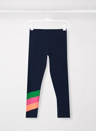 Kids/Teen Stripes Leggings Navy 