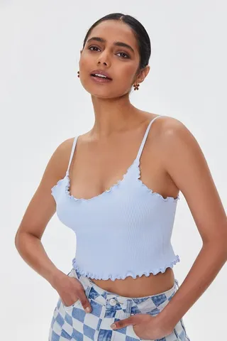 Seamless Lettuce-Edge Cropped Cami