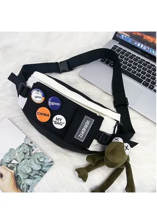 Casual Japanese men's new waist bag 