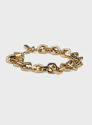 Matte Rhodium Brass Bracelet