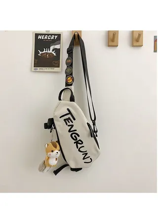 Men's and women's sports students' casual waist bag 