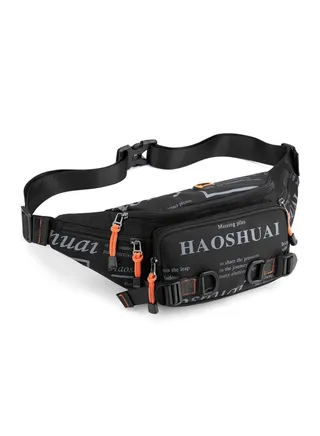 Waterproof nylon fabric diagonal men's bag 