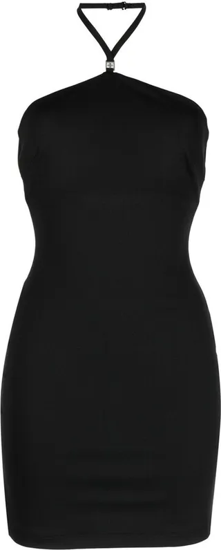 Halterneck Jersey Mini Dress
