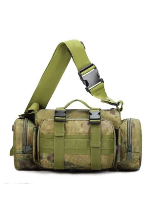 Camouflage Outdoor 3P Messenger Waist Bag Handbag 