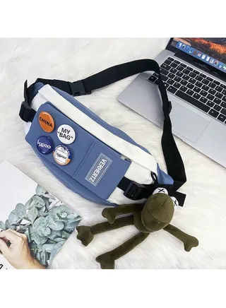 Casual Japanese men's new waist bag 