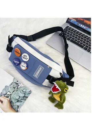 Casual Japanese men's new waist bag 