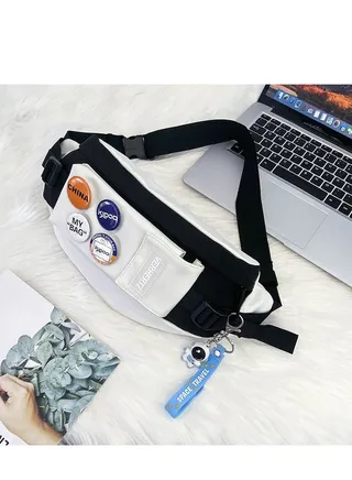 Casual Japanese men's new waist bag 