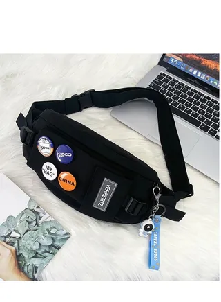 Casual Japanese men's new waist bag 