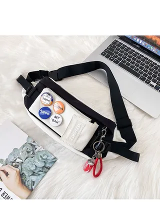 Casual Japanese men's new waist bag 