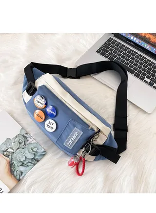 Casual Japanese men's new waist bag 