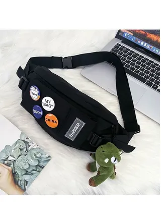 Casual Japanese men's new waist bag 