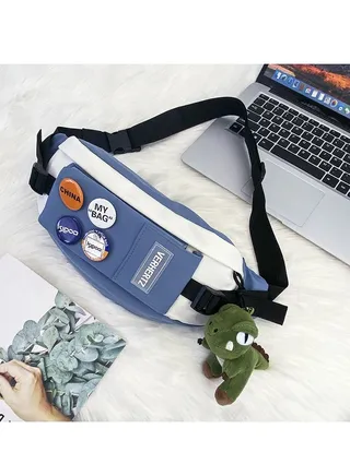 Casual Japanese men's new waist bag 