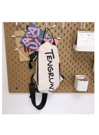 Men's and women's sports students' casual waist bag 