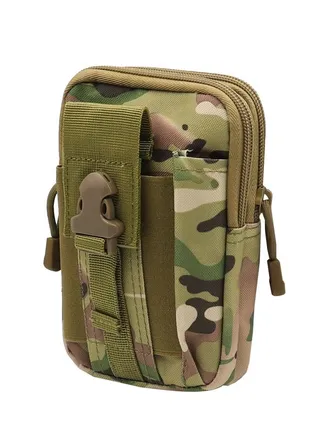 Men's Belt Vertical Camouflage Tactical Waist Bag 