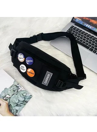 Casual Japanese men's new waist bag 