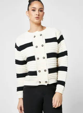 Stripe Detail Cardigan