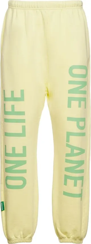 One Life One Planet printed sweatpants