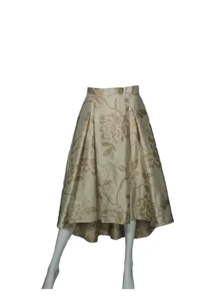 Champagne With Beige Floral Jacquard 