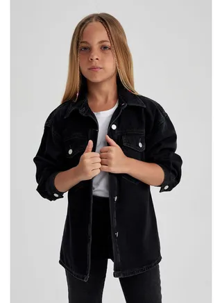 Girl Long Sleeve Denim Jacket 