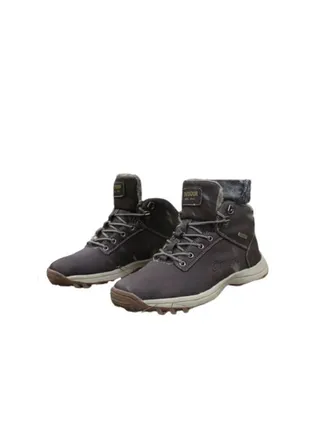 Outdoor High Top Sneakers Dark Brown 
