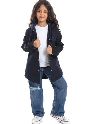Plain Navy Blue Jacket Regular Fit
_Navy Blue 