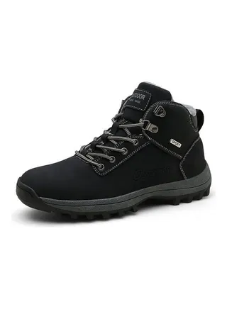 Outdoor High Top Sneakers Black 